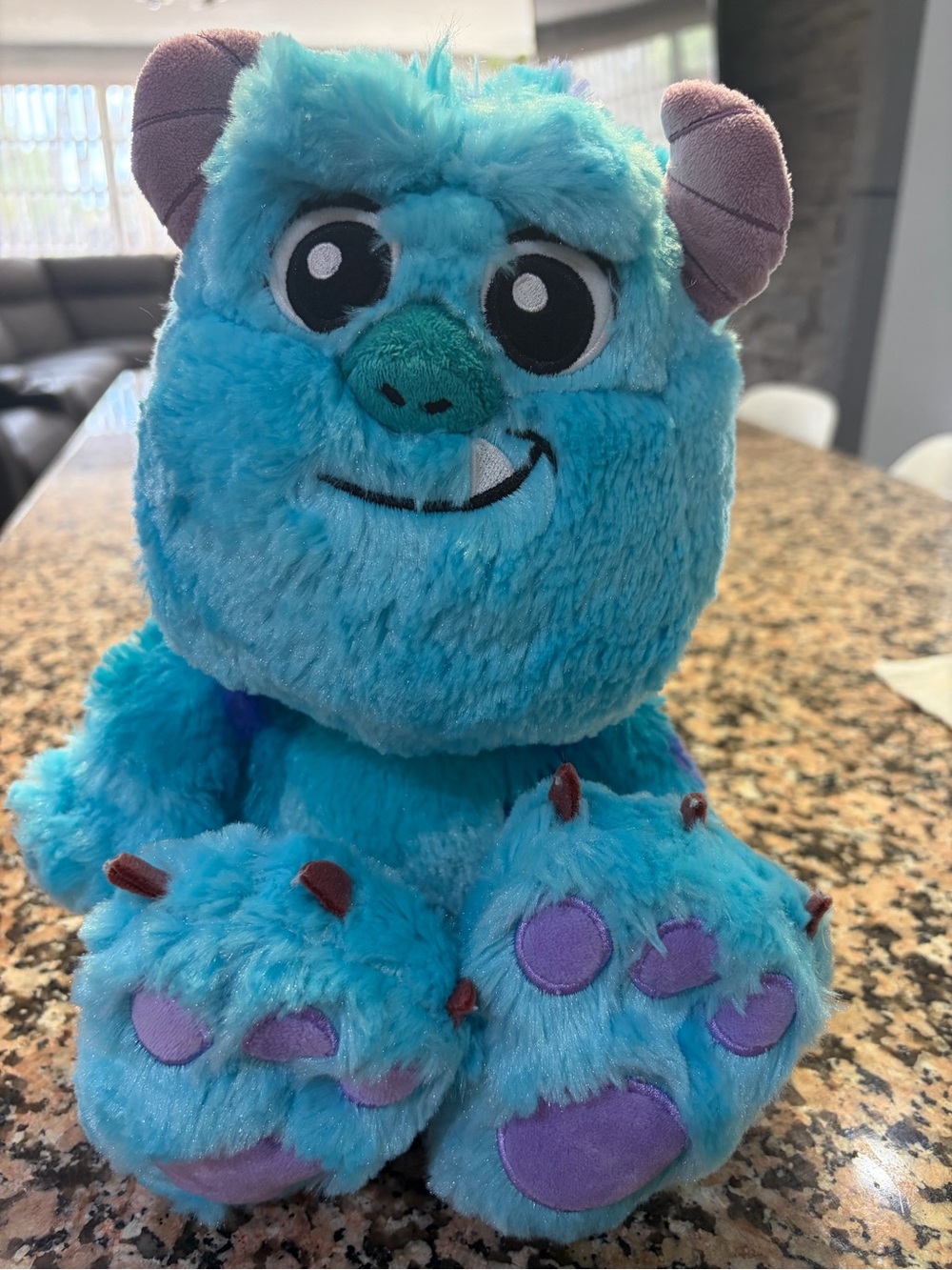 Disney Parks Big Feet Collection Sulley plush toy from Monsters, Inc.